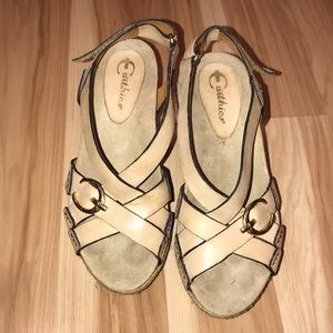 Earthies Leather Strap Sandals